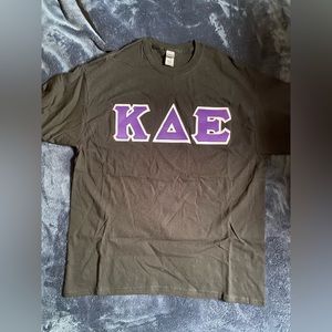 Black “Kappa Delta Epsilon” Greek Letters T-Shirt